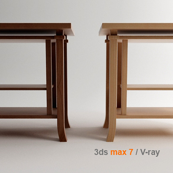 3d design coonley end table model - Coonley Nesting End Table by lajhar